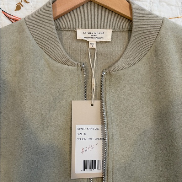 LA VILA MILANO Women's Olive Bomber Jacket - Picture 8 of 10